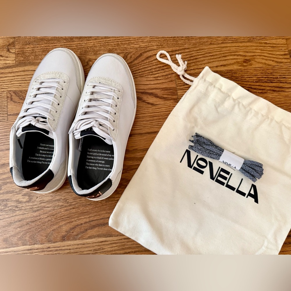 Novella White Sneakers — Unisex • Men’s 6 / Women’s 7.5 • New